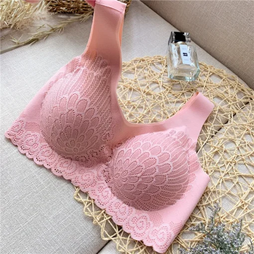 3pcs Latex Bra Seamless Bras For Women Underwear BH Push Up Bralette With Pad Vest Top Lace Bra Dropshipping|Bras|   - AliExpress - Image 3