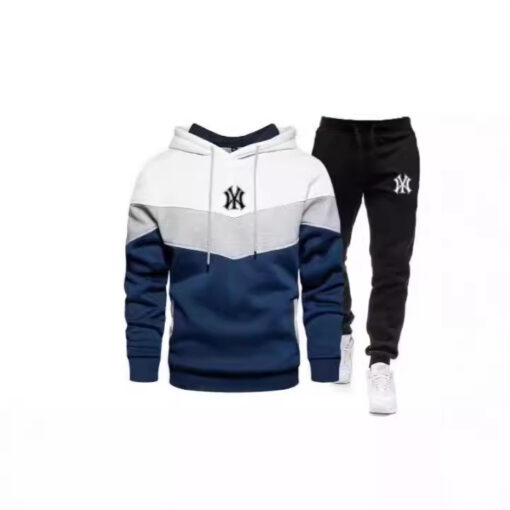 Men's Hooded Lace-up Casual Sports Suit