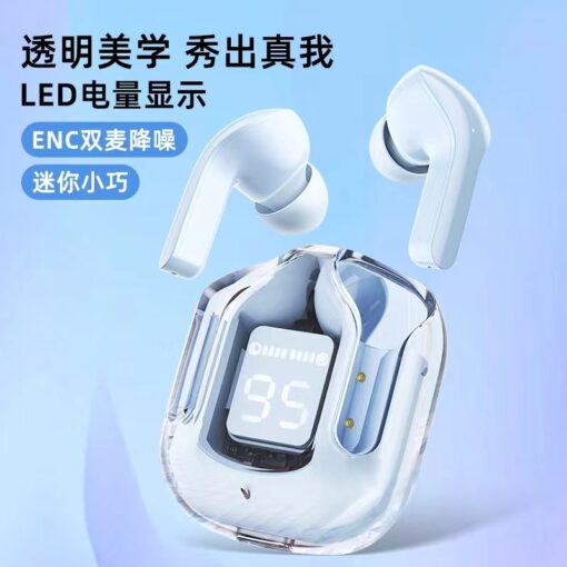 Air31 Bluetooth Headset In-ear Digital Display Call Music Long Endurance Portable Transparent Space Warehouse Bluetooth - Image 3