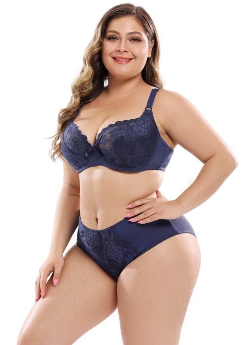 Fat Bra Set Women E Cup Plus Size Underwear Bras Panty